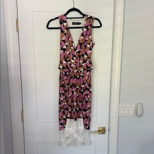 PatBO Plitka Stretch Geometric Dress